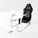 This is Alpine White GTR Sim GTA Model Racing Simulator Frame with Speciale Black seat.