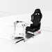 This is the Alpine White GTR Simulator GTA Pro Model Racing Simulator with Speciale Black seat attached.