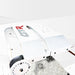 This is the Alpine White GTR Simulator GTA Pro Model Racing Simulator wheel plate closeup view.