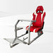 This is Diamond Silver GTR Sim GTA Model Racing Simulator Frame with Speciale Red-White seat.