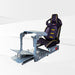 This is the Diamond Silver GTR Simulator GTA Pro Model Racing Simulator with Pista Black-Yellow seat attached.