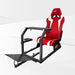 This is Majestic Black GTR Sim GTA Model Racing Simulator Frame with Speciale Red-White seat.