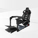 This is the Majestic Black GTR Simulator GTA Pro Model Racing Simulator with Pista Black-White seat attached.
