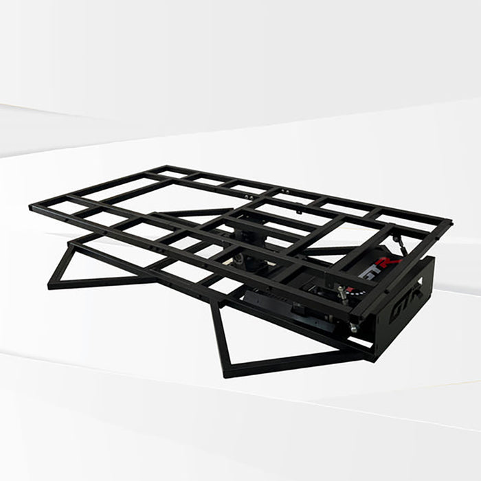 This is the full view of the black-colored GTR Simulator GTM Motion Platform-V2 without any attachments.