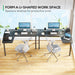 L01 60" L-Shape Desk Spacious desktop conducive for work productivity.