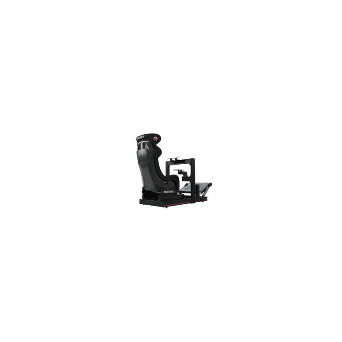 Trakracer TR802-BLK-WM-SEAT3 Mach 2 80mm x 40mm Aluminium Cockpit with Wheel Deck and GT Style Seat Racing Simulator complete product angle