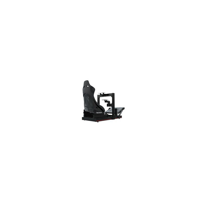 Trakracer TR802-BLK-DDM-SEAT4 Mach 2 80mm x 40mm Aluminium Cockpit with Direct Front Wheel Mount and Rally Style Seat Racing Simulator complete product angle