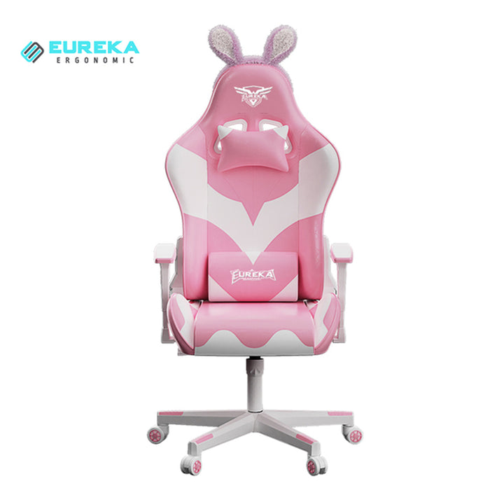 This is the full front view of the GC-04 Pink Gaming Chair.
