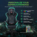 GC-03 RGB Gaming Chair features: RGB lighting with multiple color transitions/patterns with remote control.