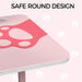 Pink GIP Gaming 47” Desk safe round edge design.