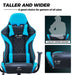 Blue GX2 Gaming Chair seat dimensions