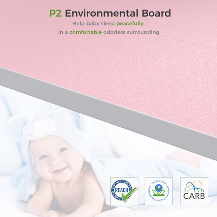 Pink GIP Gaming 47” Desk P2 Environmental Board feature.
