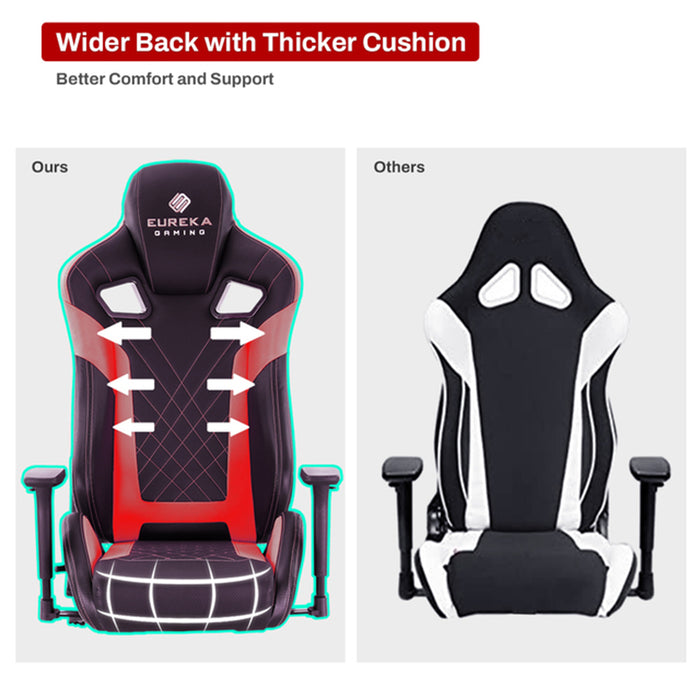 Red GX5 Gaming Chair seat dimensions