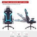 Blue GX5 Gaming Chair Recline and Height Adjustable.