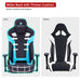 Blue GX5 Gaming Chair seat dimensions