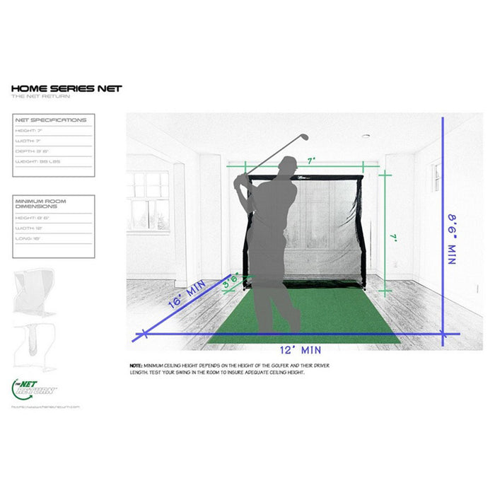 True Strike and Home Series 7×7 Net Package dimensions