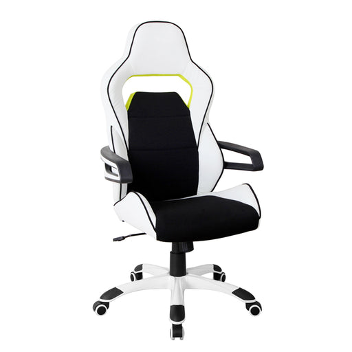 White Ergonomic Racing Style Home & Office Chair