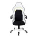 White Ergonomic Racing Style Home & Office Chair full frontal view