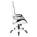 White Ergonomic Racing Style Home & Office Chair side view