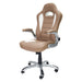 High Back Executive Sport Race Office Chair with Flip-up Arms frontal left view