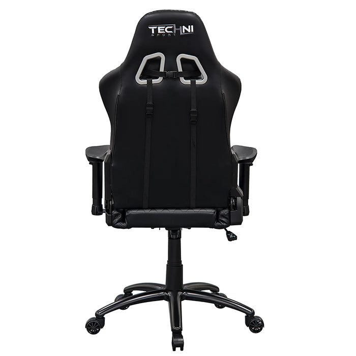 This is the back view of the TS-5100 Ergonomic High Back Racer Style PC Gaming Chair.
