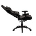 TS-5100 Ergonomic High Back Racer Style PC Gaming Chair Side view, the back support slightly reclined.