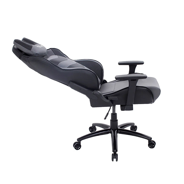 TS-61 Ergonomic High Back Racer Style Video Gaming Chair Side view, the back support slightly reclined.