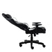 White/black TS-92 Office-PC Gaming Chair Side view, the back support slightly reclined.