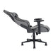 Grey XL Ergonomic Gaming Chair Side view, the back support slightly reclined.