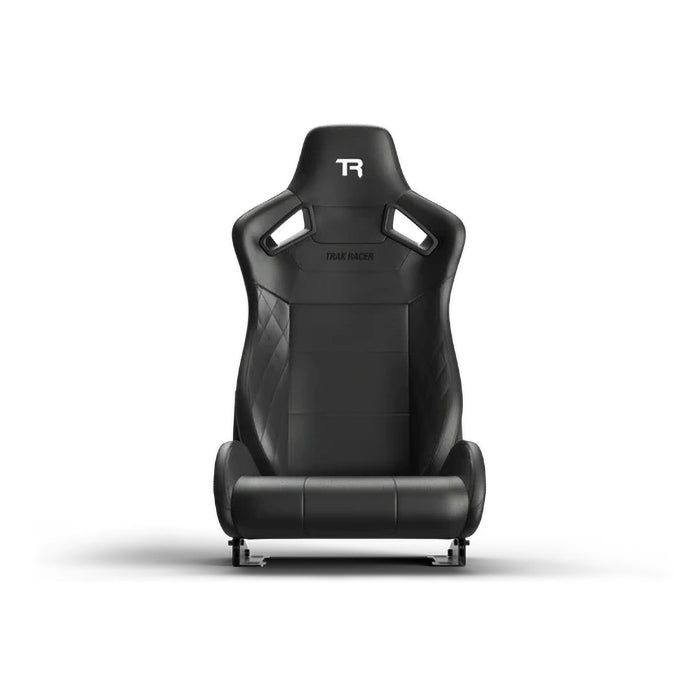 Black Recliner Seat with brackets front view.