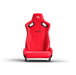 Red Recliner Seat with brackets front view.