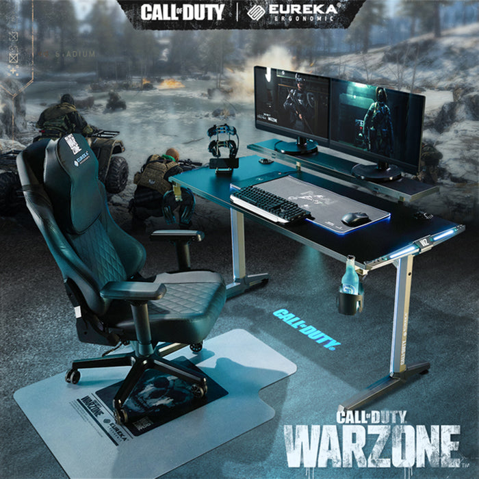 Sentry RGB Desk with Monitor Shelf full view Call of Duty Warzone