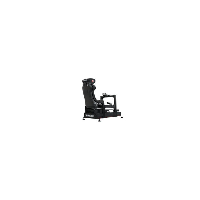 Trakracer TR1602-BLK-WM-SEAT3 Racing Simulator 160mm x 40mm Aluminium Cockpit with Wheel Deck and GT Style Seat  TR1602 With WM WithSeat 