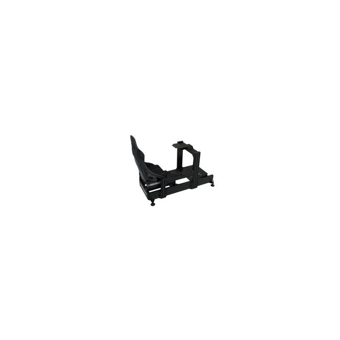 Trakracer TR1602-BLK-WM-SEAT4 Mach 2 160mm x 40mm Aluminium Cockpit with Universal Wheel Deck and Rally Style Seat Racing Simulator complete product
