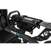 Black Track Racer Alpine Racing TRX GT model close up on the steering wheel mount.