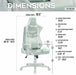 This is the image of the main features of pastel mint TS86 Ergonomic Pastel Gaming Chair.