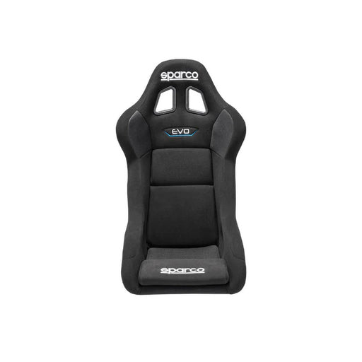 TrackRacer Sparco Gaming Seat EVO XL Black front view.